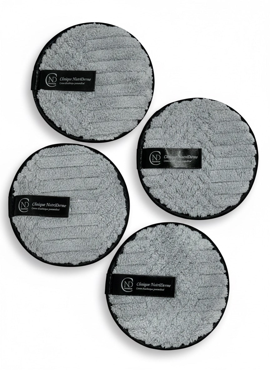 2 paquets éponge Démaquillants Réutilisables en Microfibre (Lot de 8)