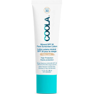 Crème solaire minérale matifiante teintée pour le visage FPS 30 - 50ml